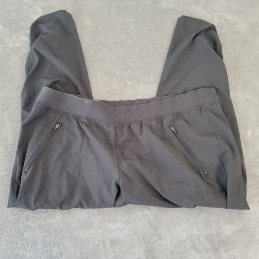 Tek Gear Drytek Womens Pants 1X Capri Plus Gray Zip Pockets Lightweight Comfy