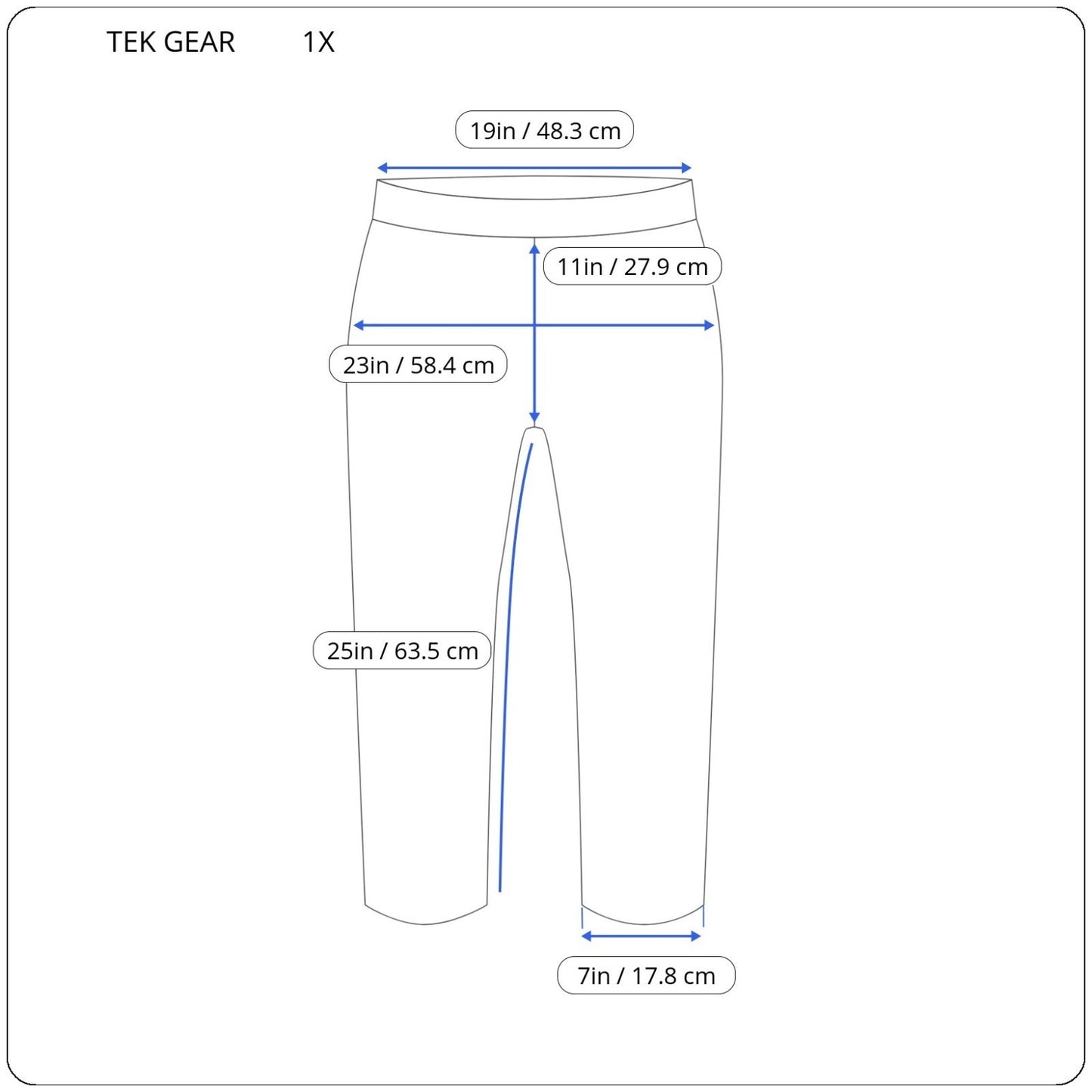 Tek Gear Drytek Womens Pants 1X Capri Plus Gray Zip Pockets Lightweight Comfy