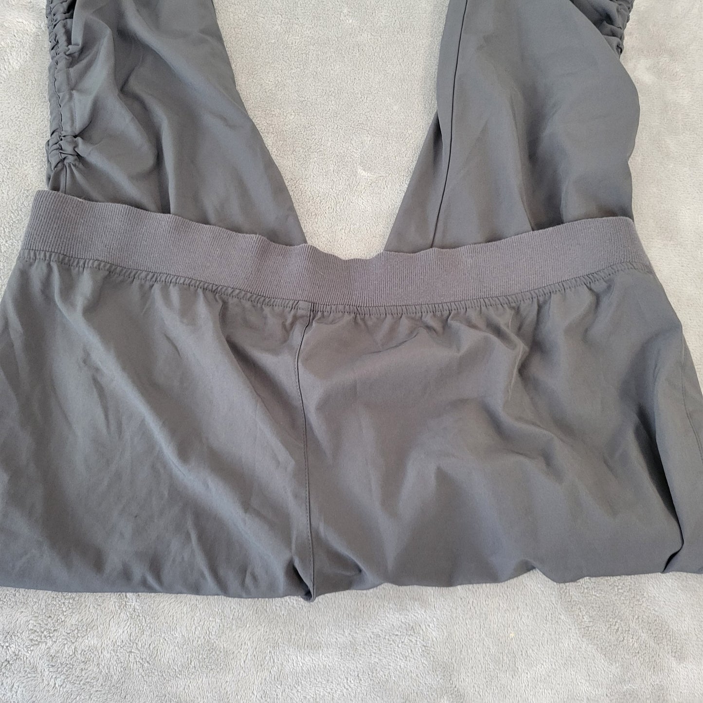 Tek Gear Drytek Womens Pants 1X Capri Plus Gray Zip Pockets Lightweight Comfy