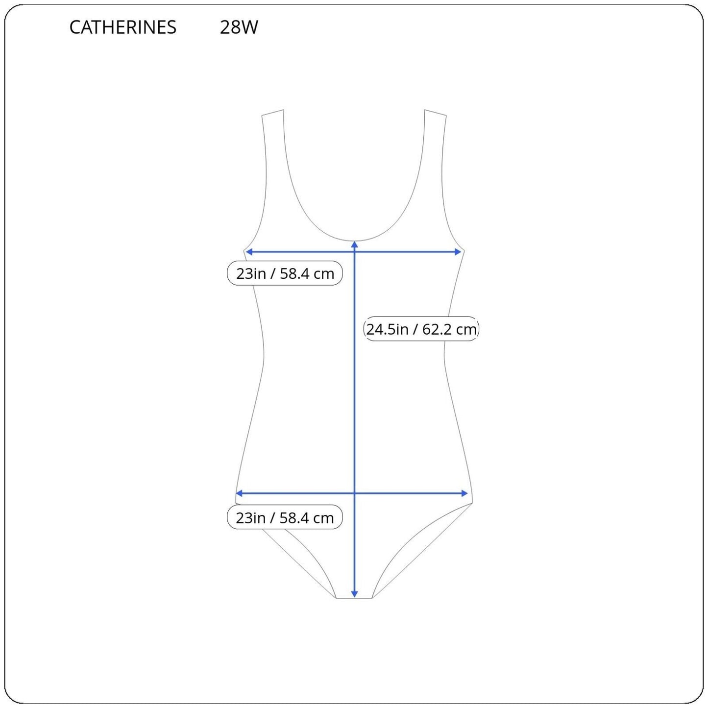 Catherines Women Swimsuit 28W Skirted Adjustable Wide Strap Black Geometric Bra
