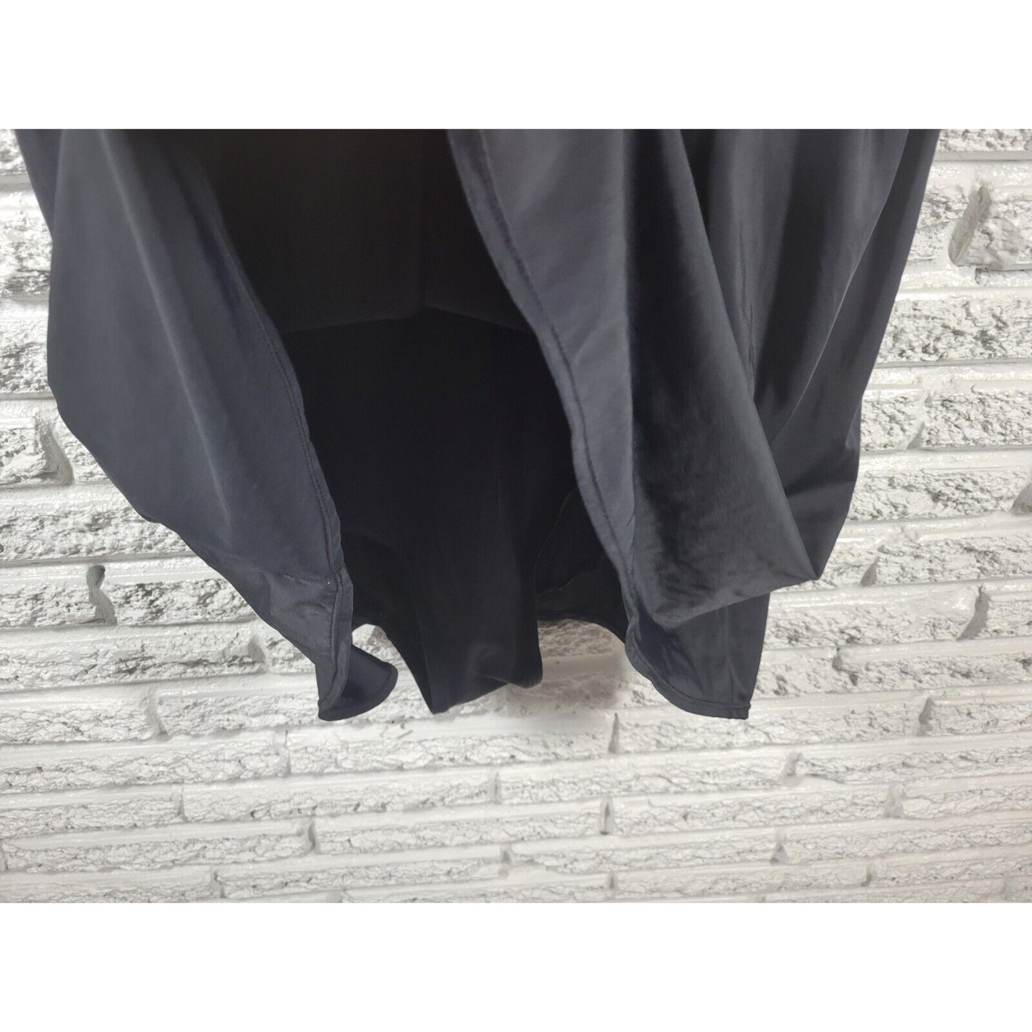 Catherines Women Swimsuit 28W Skirted Adjustable Wide Strap Black Geometric Bra