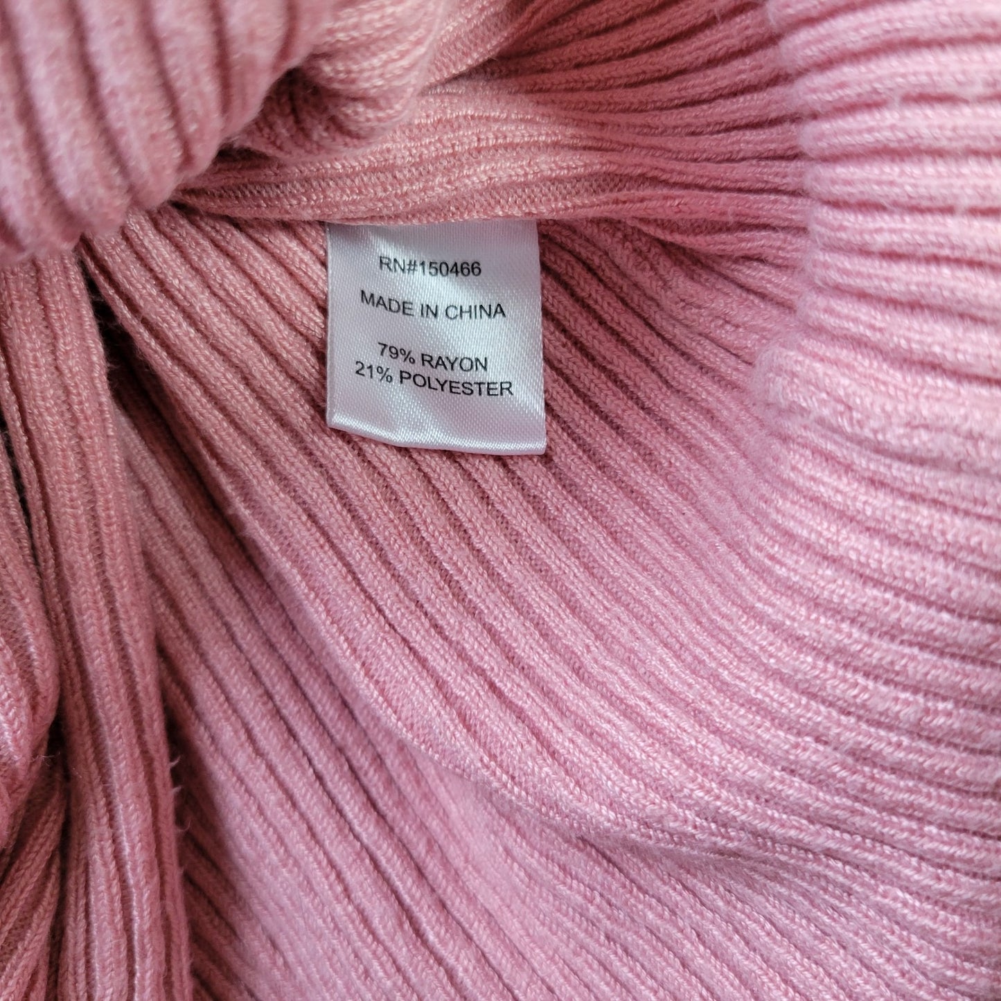 41 Hawthorn Women Sweater Extra Large Long Sleeve Pink Ribbed Lightweight Casual