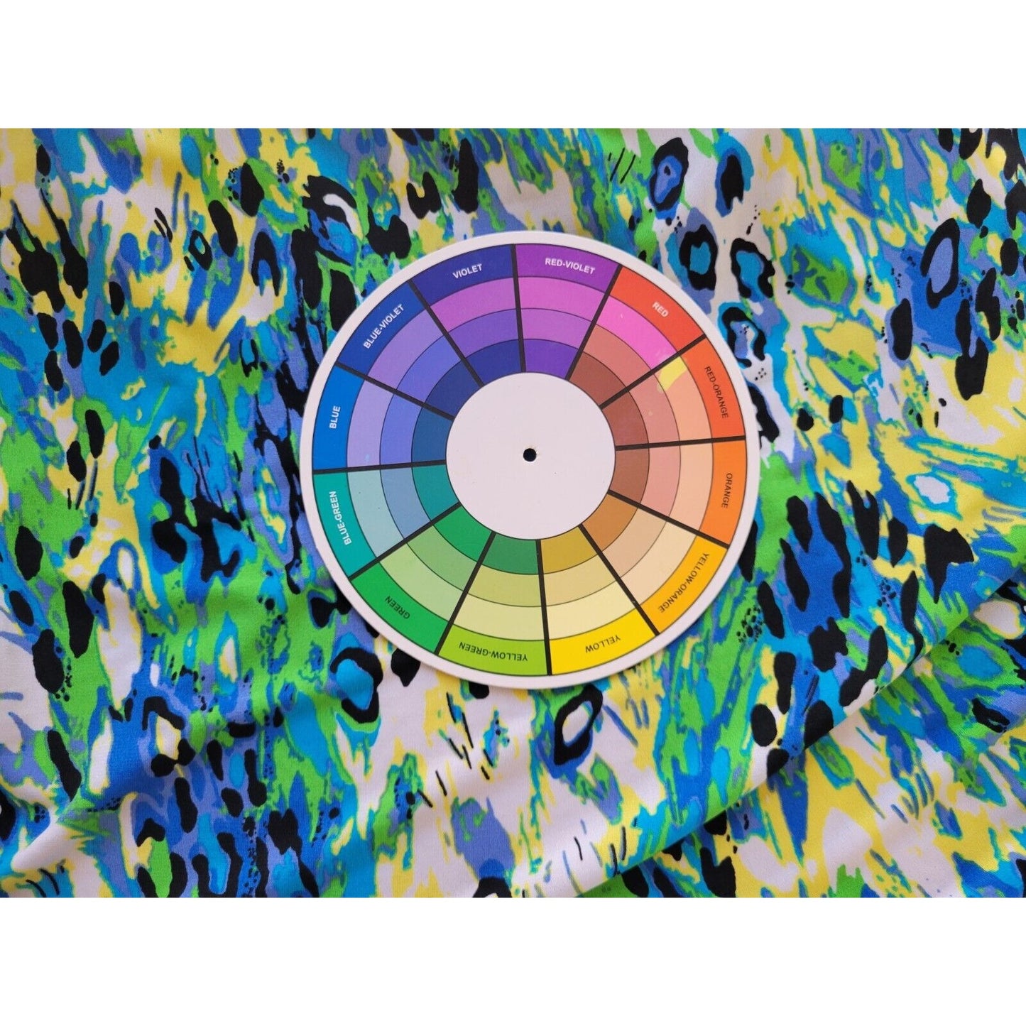 Just My Size Womens Top 1X 18W Plus 3/4 Sleeve Blue Watercolor Draped Career