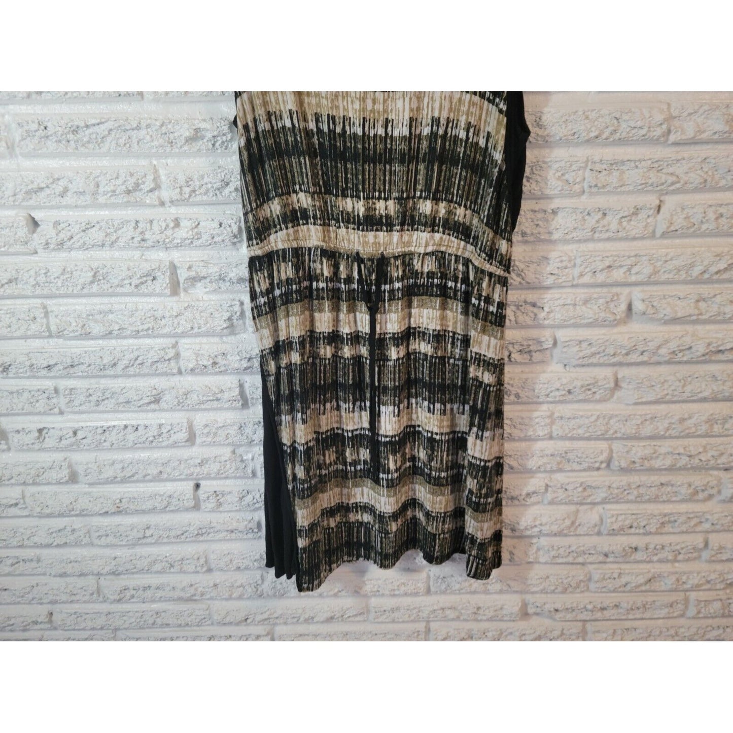 Cato Womens Dress 18W 20W Sheath Mini Sleeveless Keyhole Back Black Watercolor