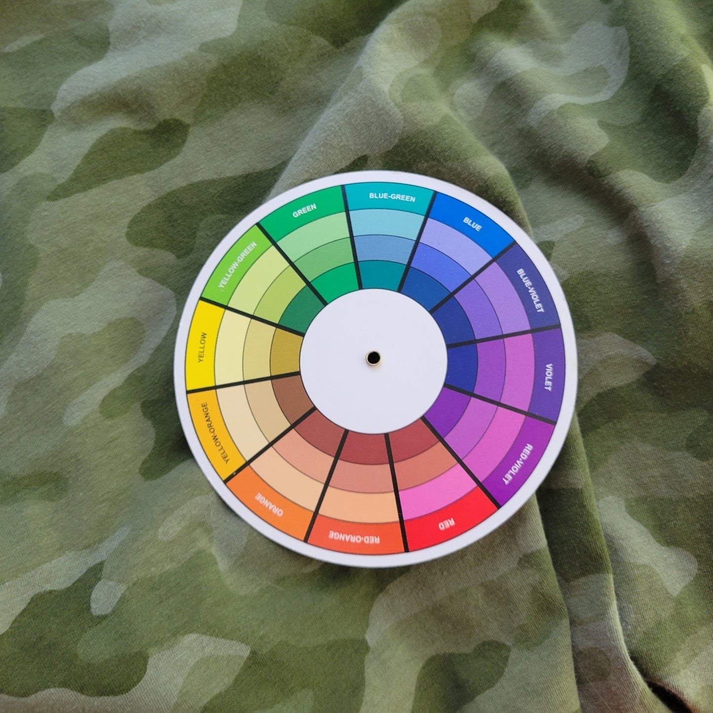 Ana Womens Top XXL 2XL Plus Tee Long Sleeve Green Camouflage Cotton Blend Comfy