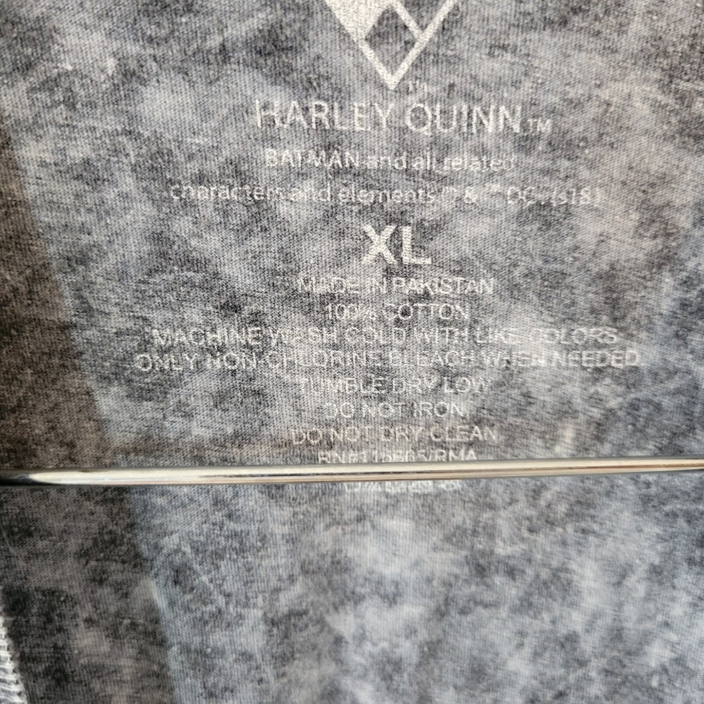 Harley Quinn Womens Top XL Tank Skull Bags Blue Cotton Lightweight Batman Comfy