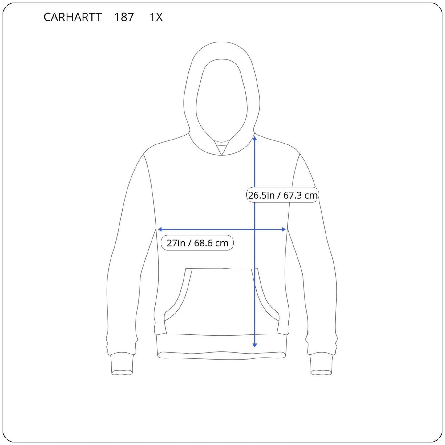 Carhartt Womens Sweatshirt 1X Plus Hoodie Gray Pockets Activewear Comfy Casual