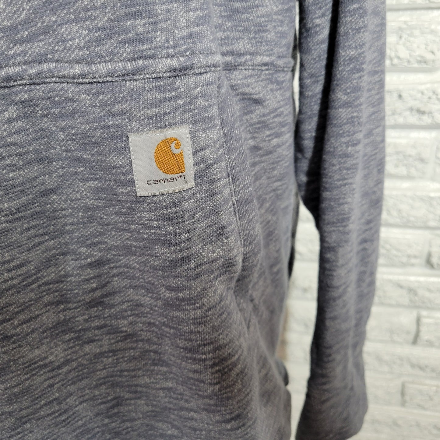 Carhartt Womens Sweatshirt 1X Plus Hoodie Gray Pockets Activewear Comfy Casual
