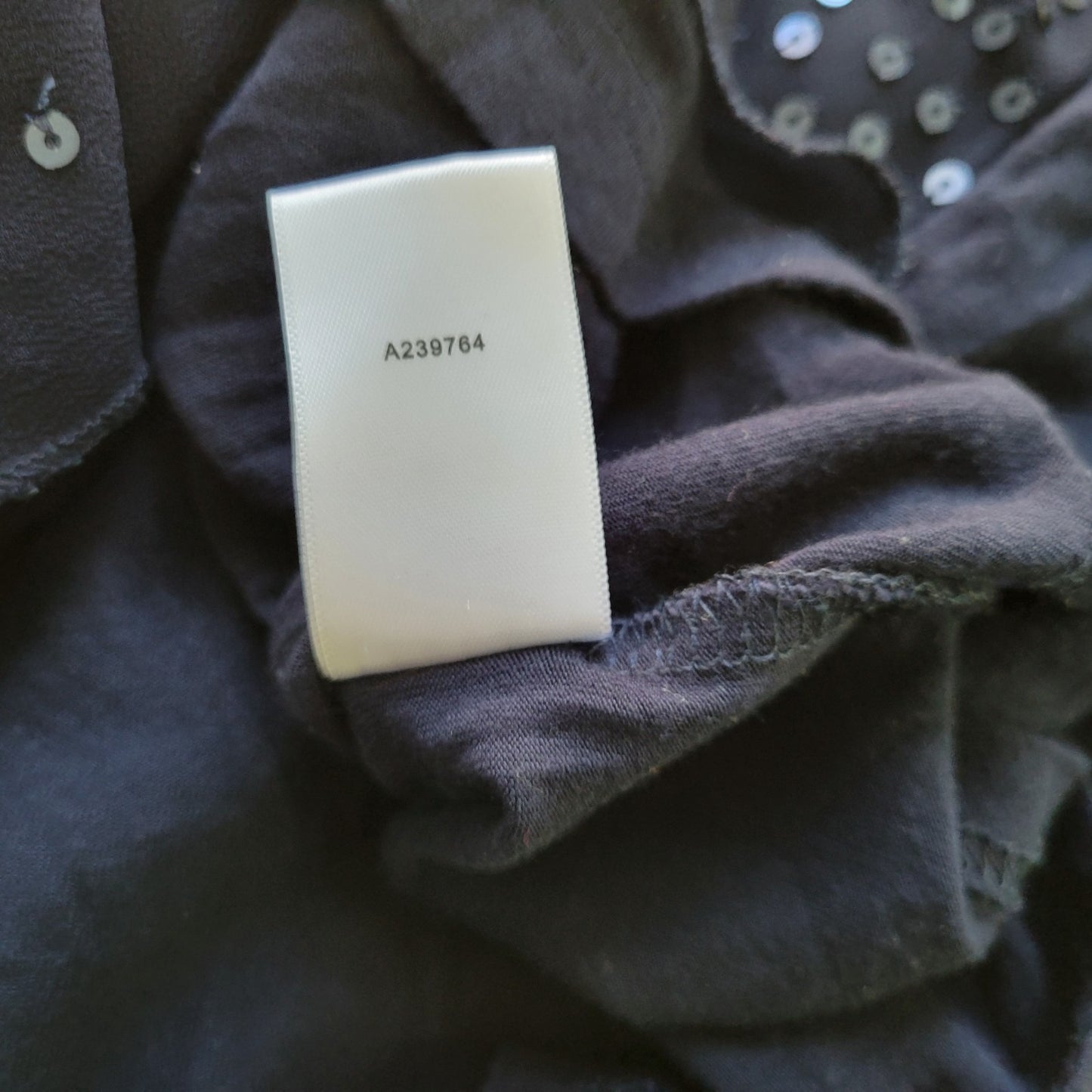 Joan Rivers Womens Top 3X Plus Tunic Blue Sequins Lined Party Career Sparkle