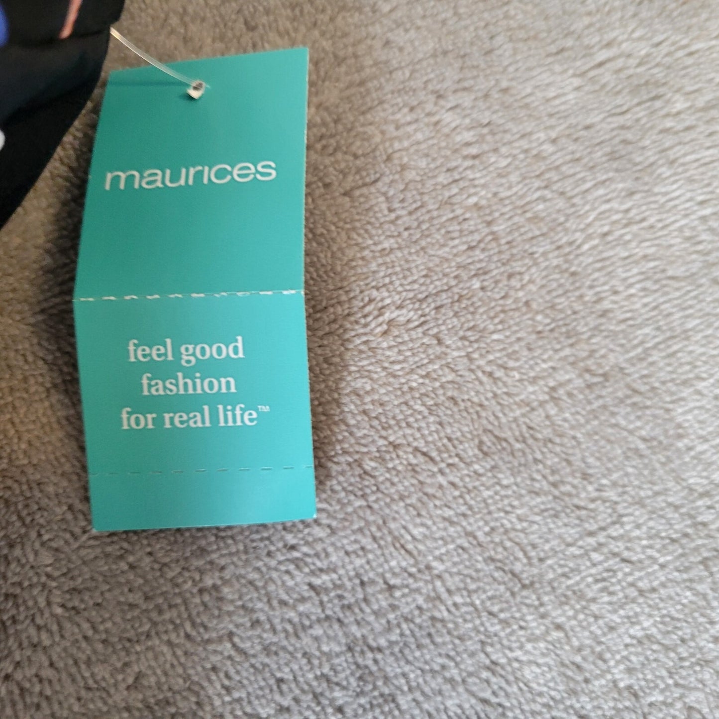 Maurices Womens Swim Top Extra Large TBack Blue Pink Floral Adjustable Spaghetti