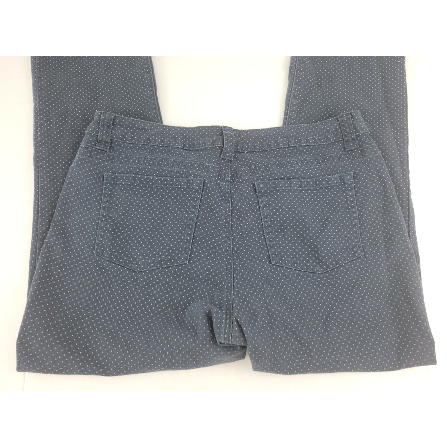 Lee Womens Jeans 18M Slender Secret Straight Leg Lower on Waist  Black Polka Dot