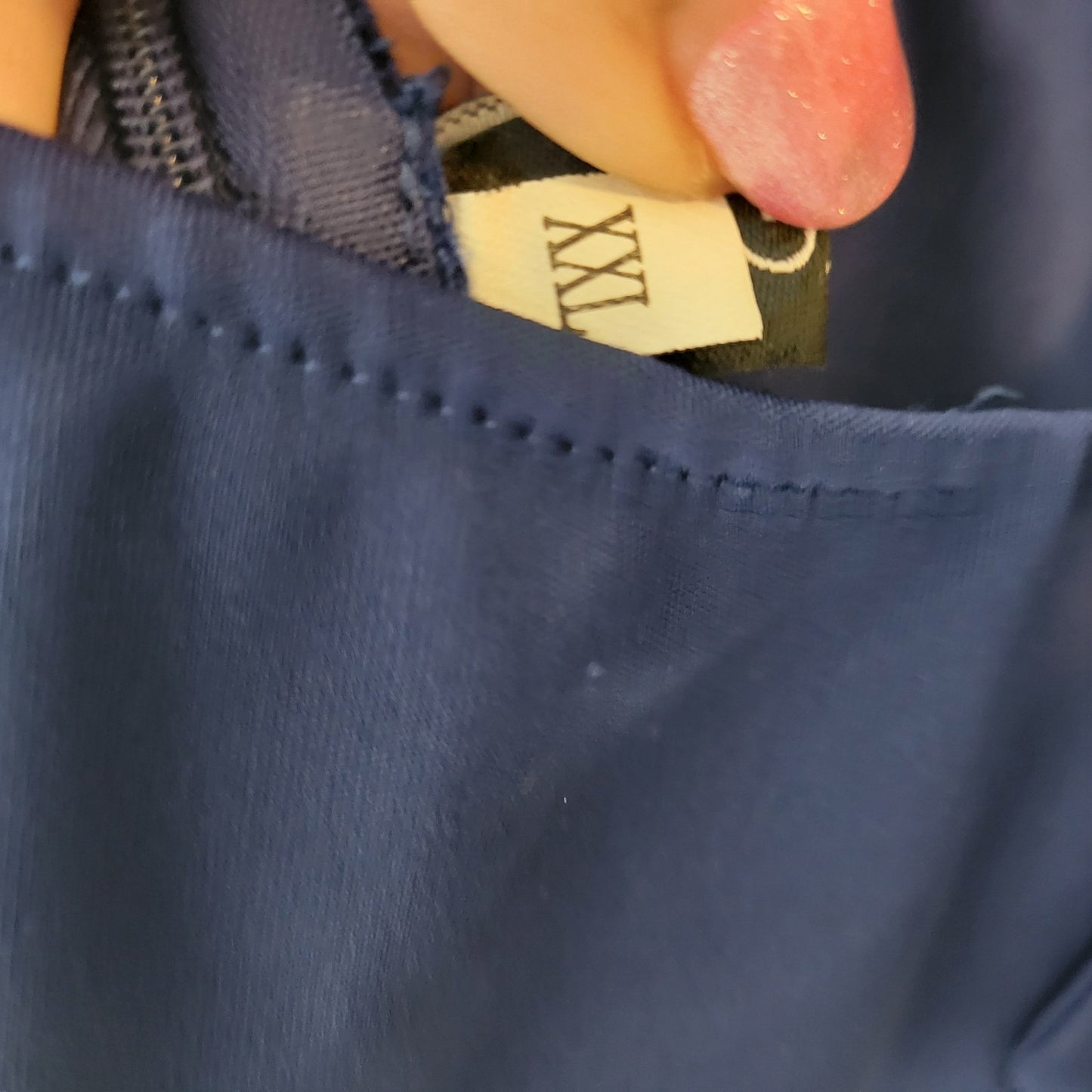 Mokoru Womens Dress XXL Plus One Shoulder Sheath Ruffle Sleeve Blue Party Zip Up