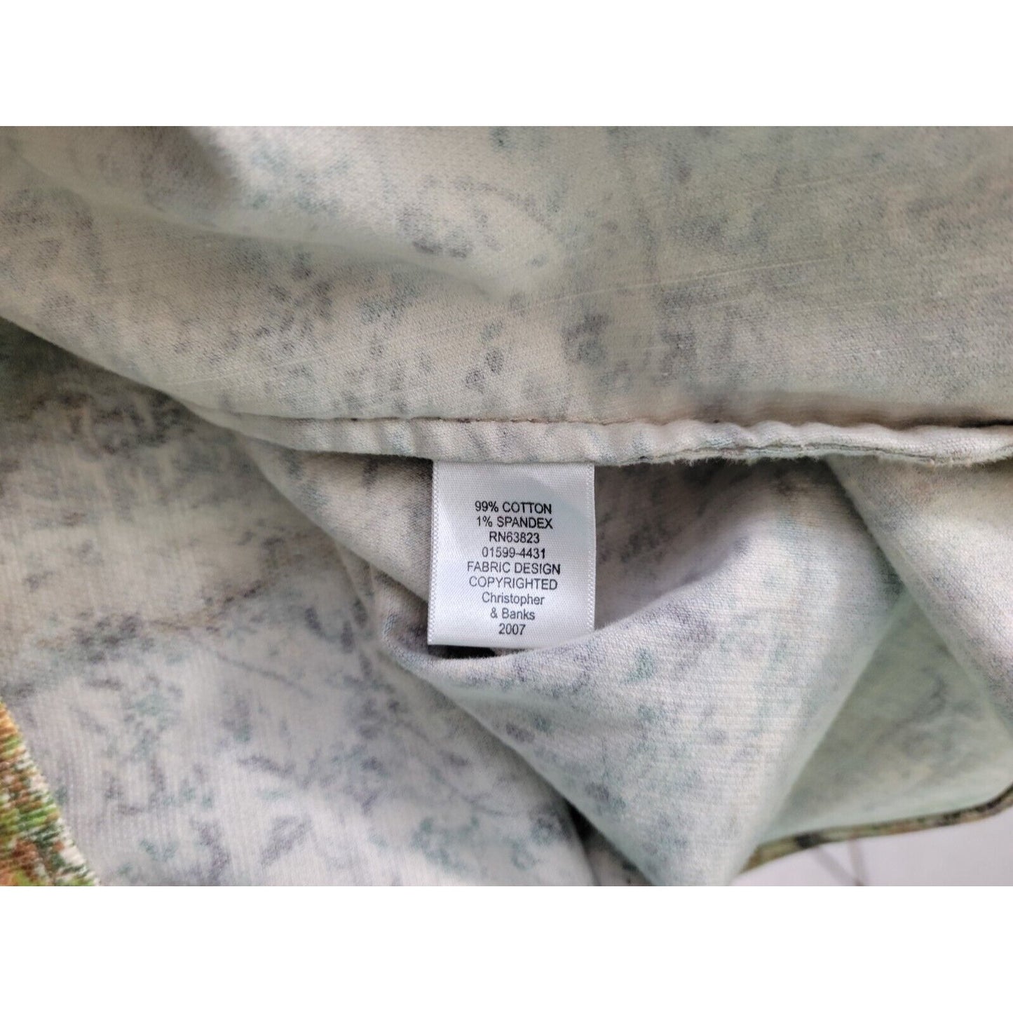 Christopher Banks Womens Jacket Extra Large Blazer Brown Geometric Corduroy Snap