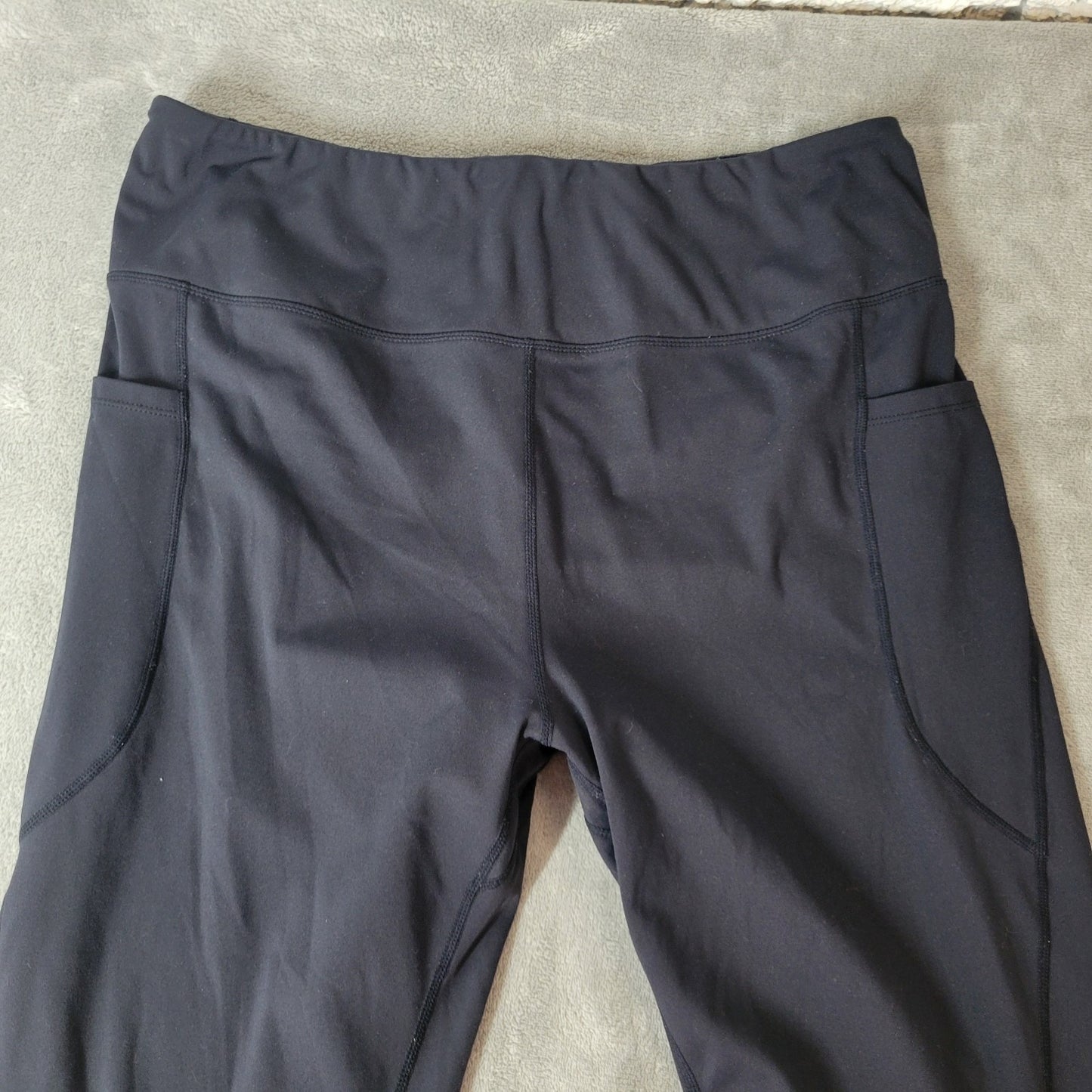 Baleaf Womens Shorts 2XL Plus Biker Black Poly Blend LONG Lightweight Pockets
