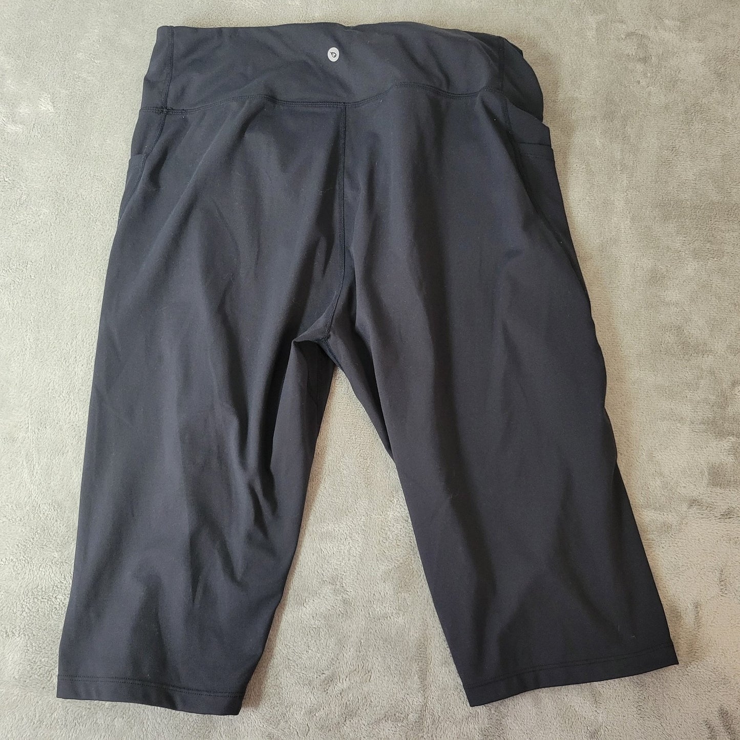 Baleaf Womens Shorts 2XL Plus Biker Black Poly Blend LONG Lightweight Pockets