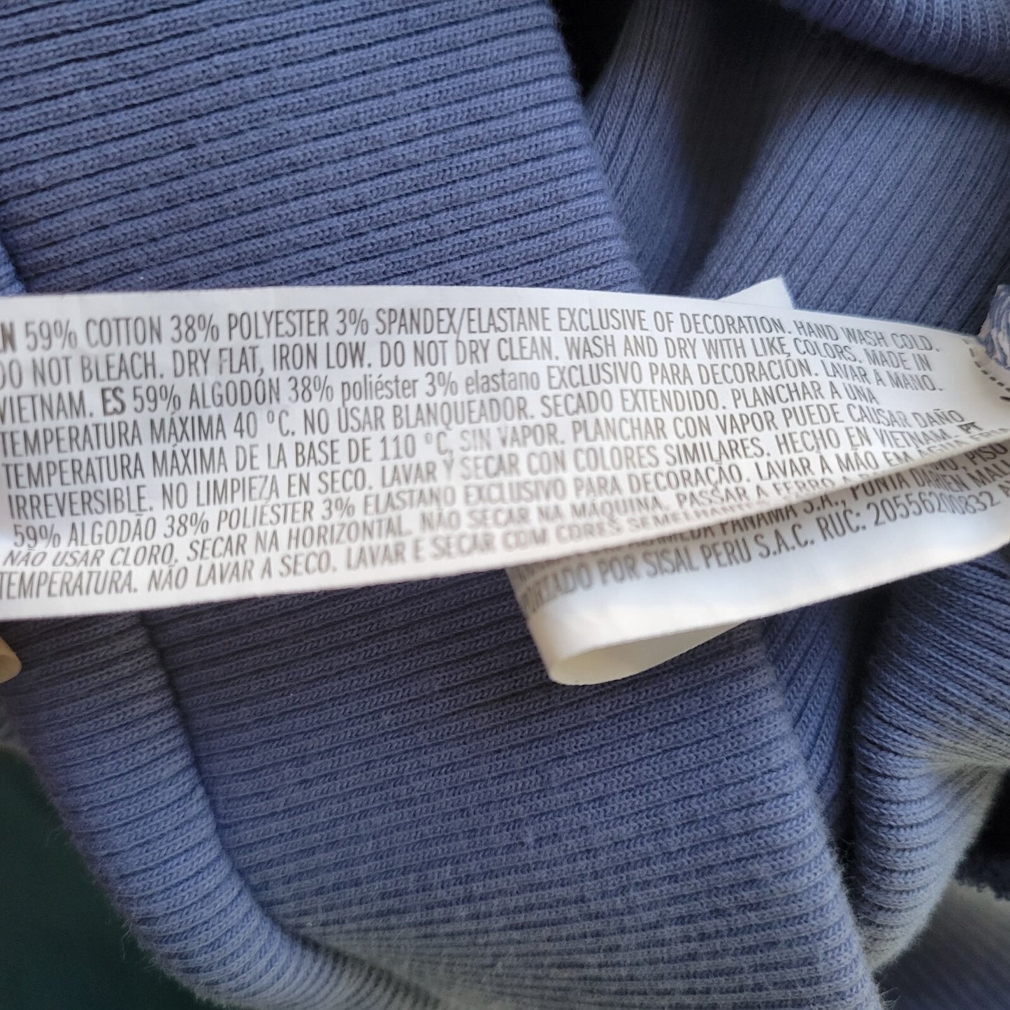 Forever 21 Women Sweater 0X Plus Cropped Long Sleeve Blue Lightweight Tight Knit