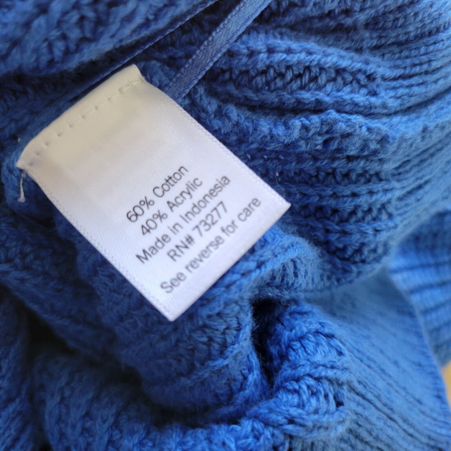 Croft Barrow Women Sweater 2X Plus Pullover Long Sleeve Blue Tight Knit Casual