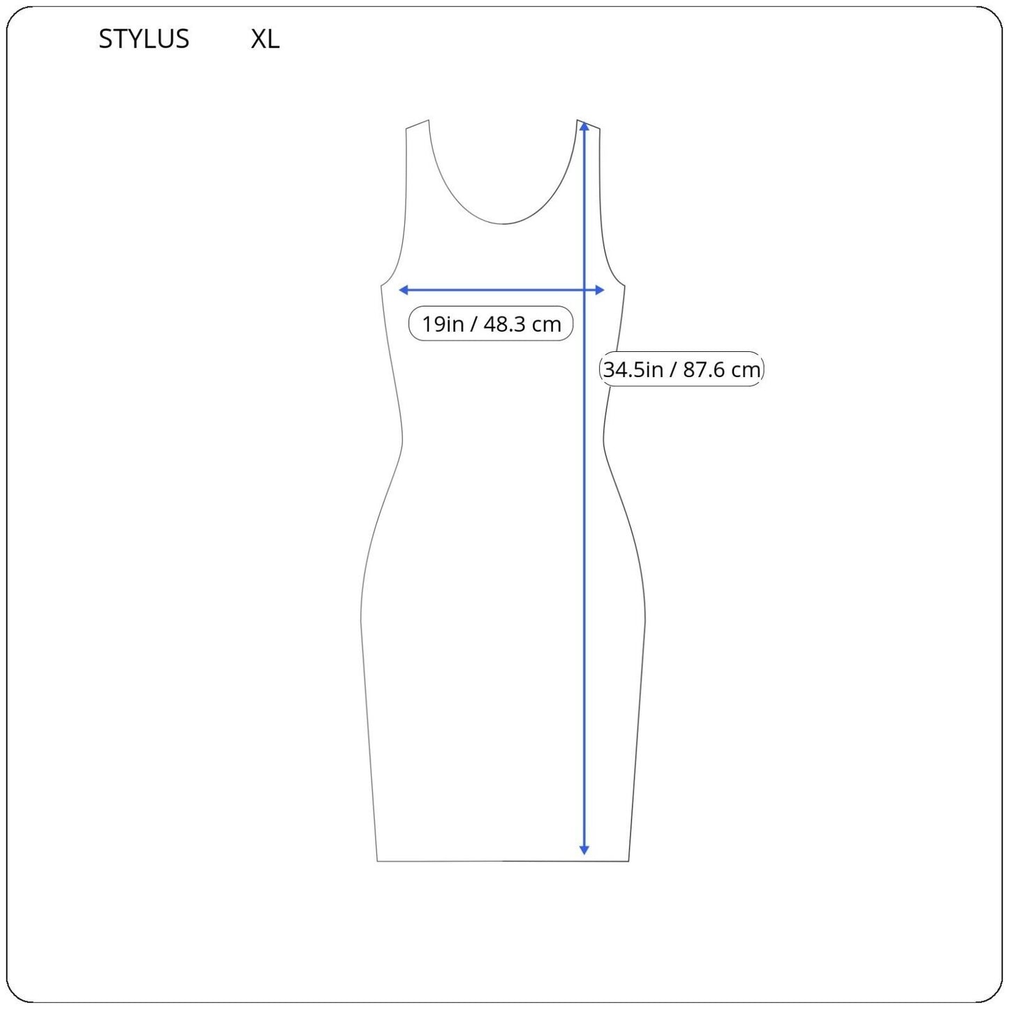 Stylus Womens Dress Extra Large Tank Mini Blue Red Geometric Rayon Asymmetric