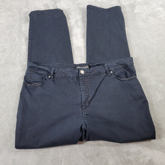 Bandolino Womens Pants 18 Plus Amy Black Zip Fly Elastic Waist Casual Comfy