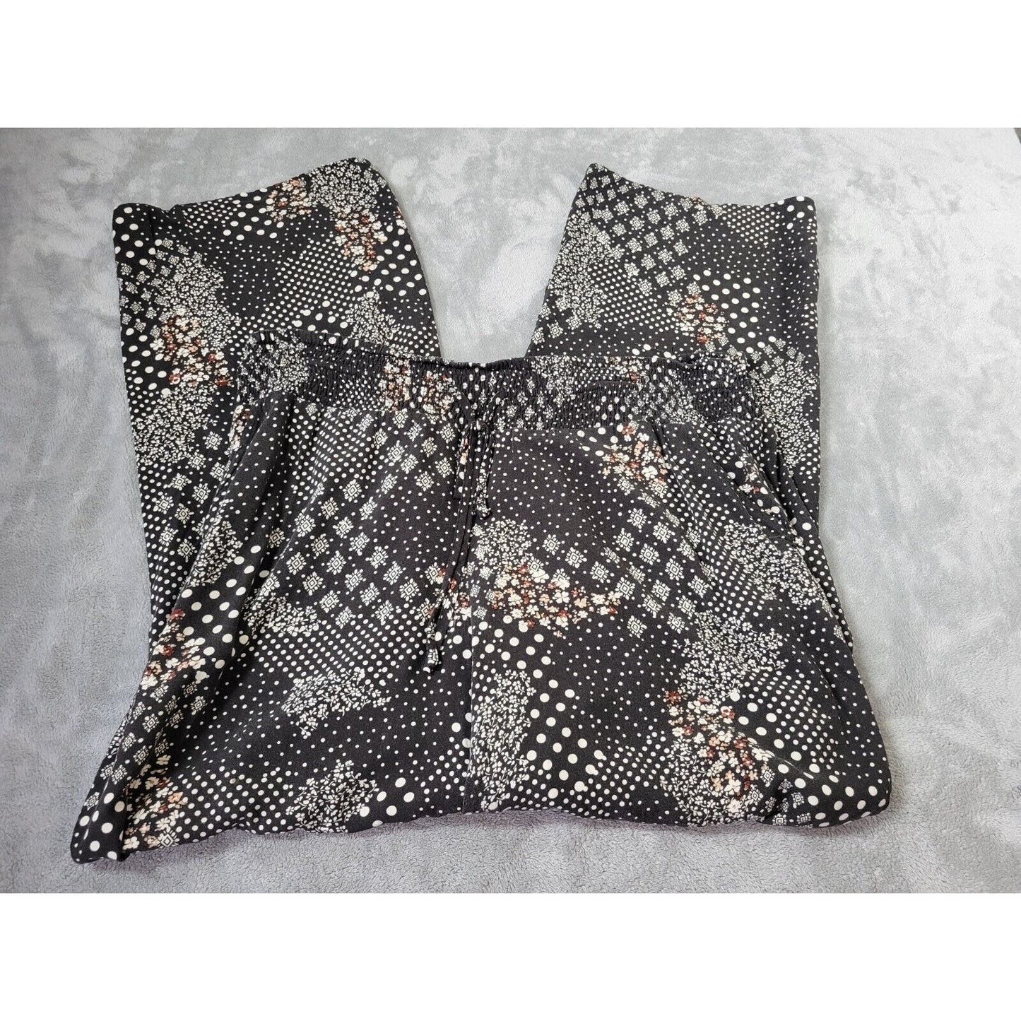 Maurices Womens Pants Extra Large Straight Leg Palazzo Black Pockets Lightweight