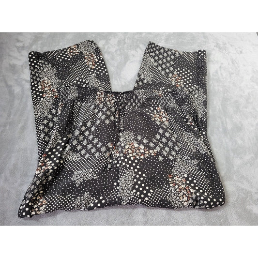 Maurices Womens Pants Extra Large Straight Leg Palazzo Black Pockets Lightweight