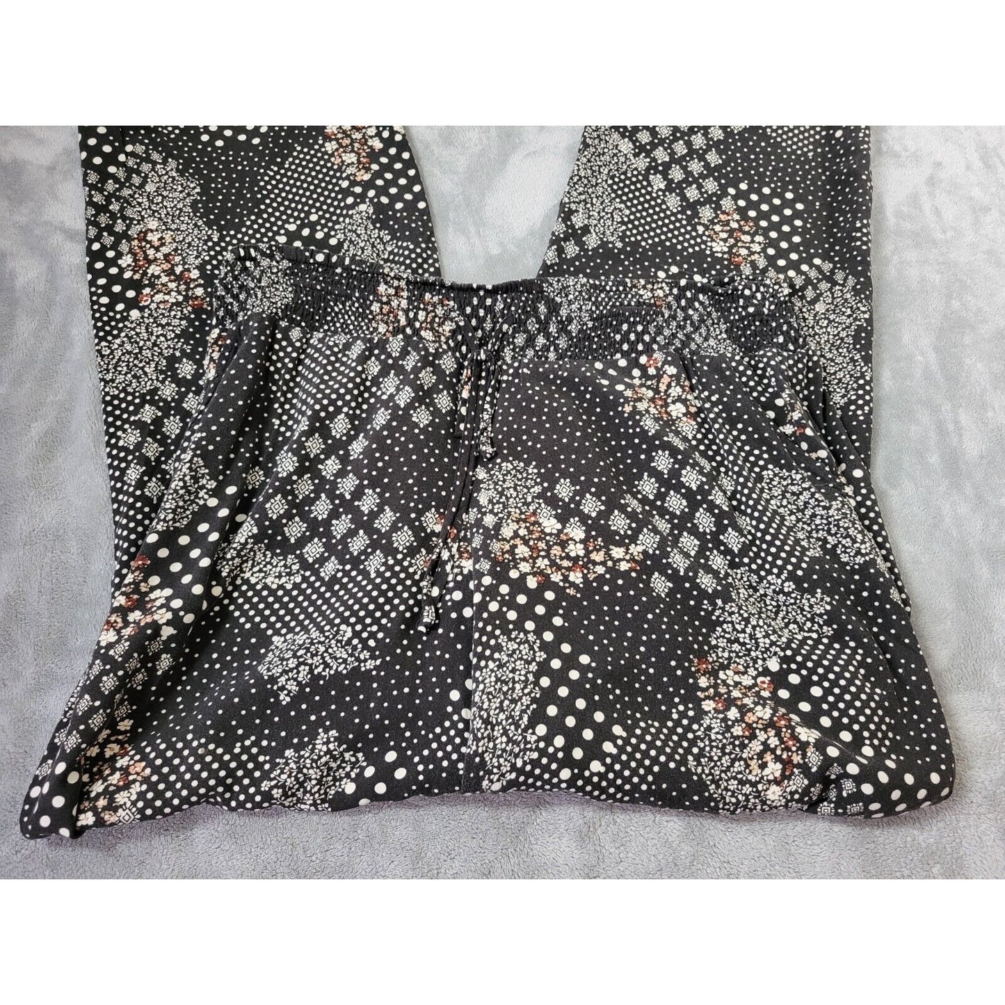 Maurices Womens Pants Extra Large Straight Leg Palazzo Black Pockets Lightweight