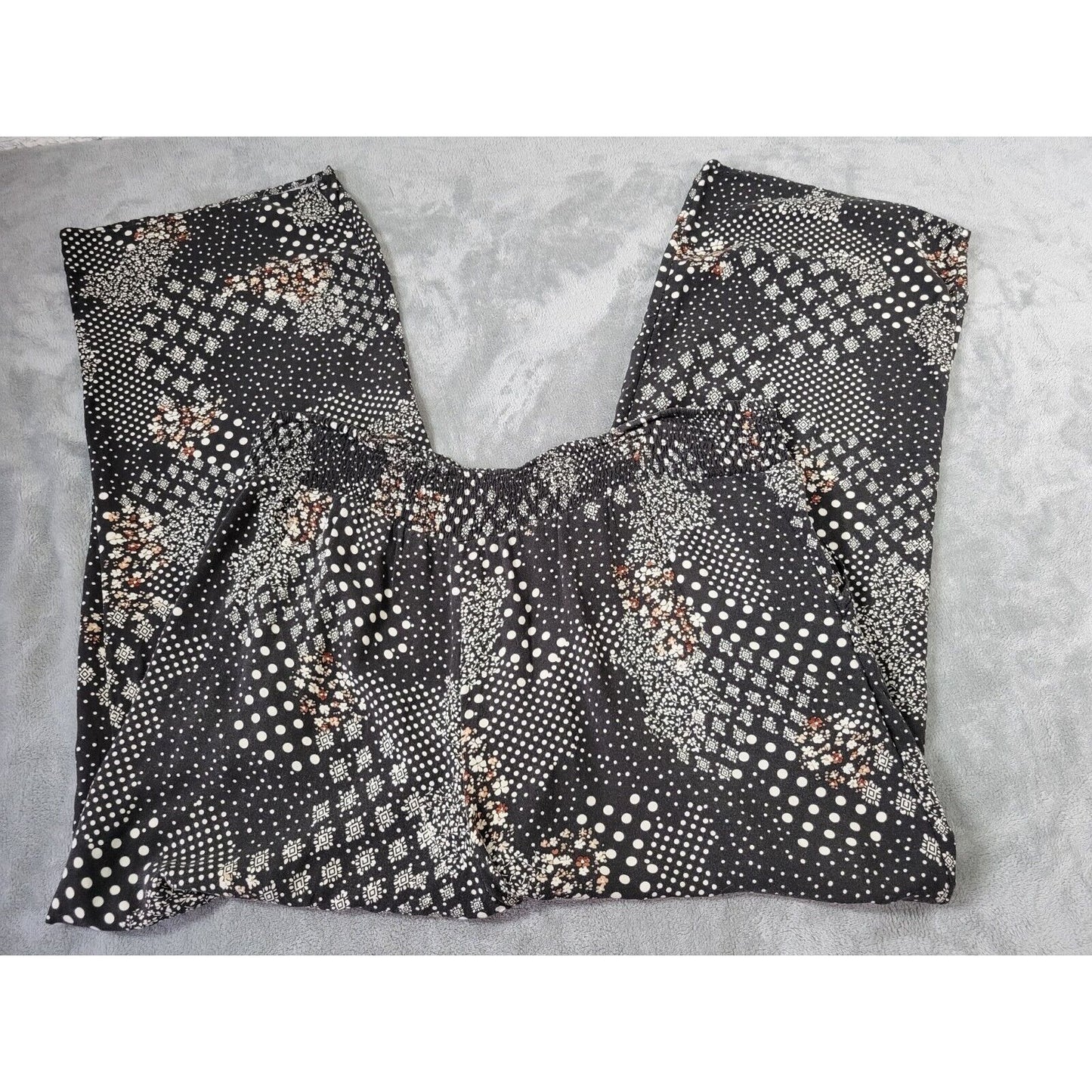 Maurices Womens Pants Extra Large Straight Leg Palazzo Black Pockets Lightweight