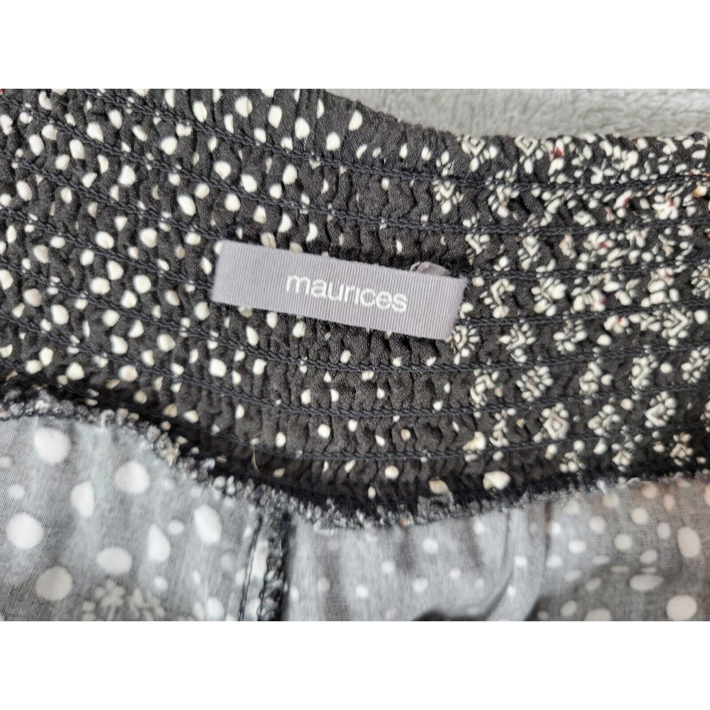 Maurices Womens Pants Extra Large Straight Leg Palazzo Black Pockets Lightweight