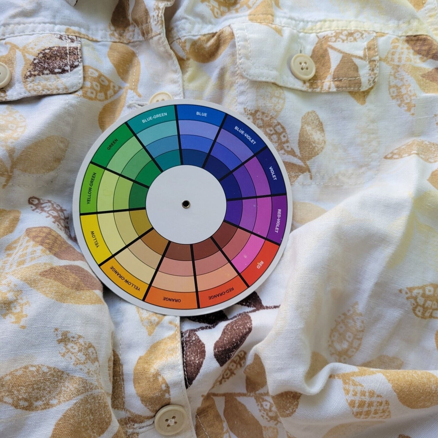 Croft Barrow Womens Top Extra Large XL Shacket Tan Floral Cotton Pockets Casual