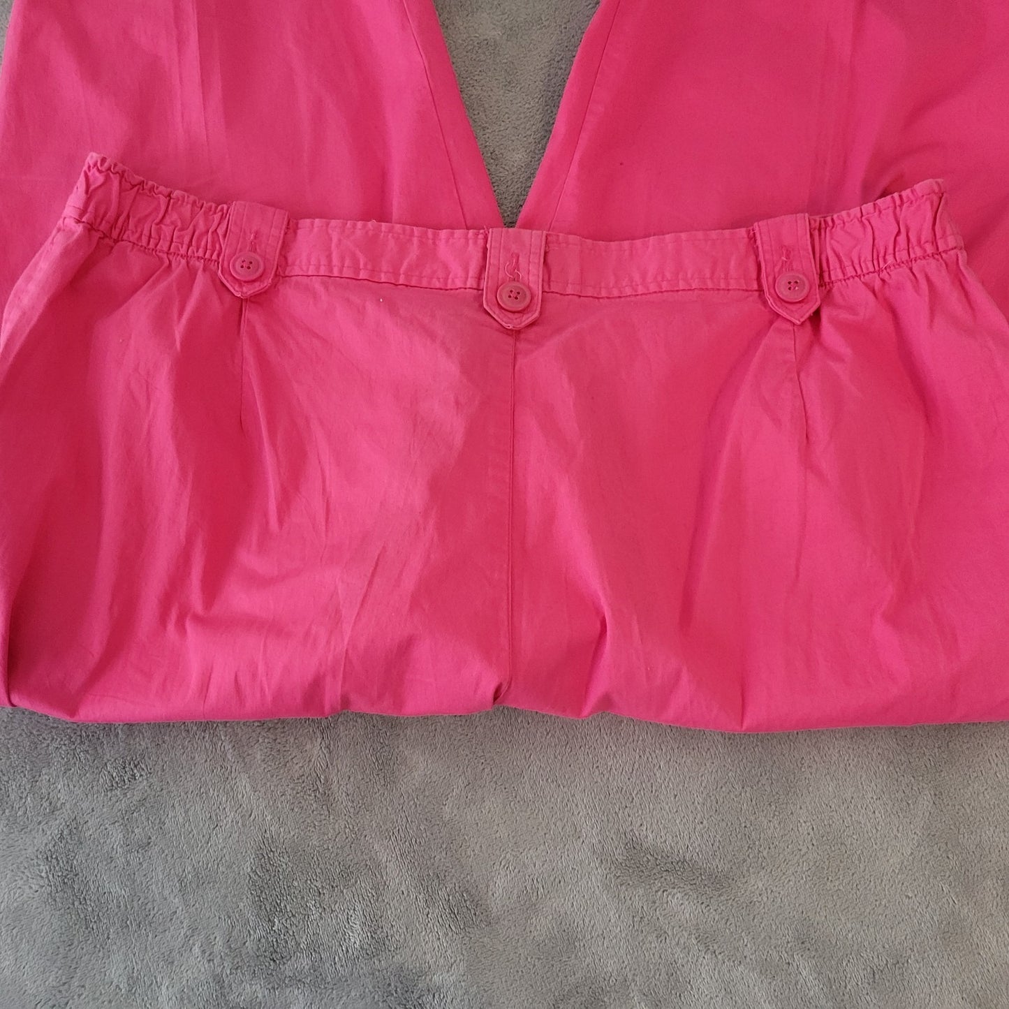 White Stag Womens Pants 22W Plus Capri Pink Lightweight Zip Fly Pockets Comfy