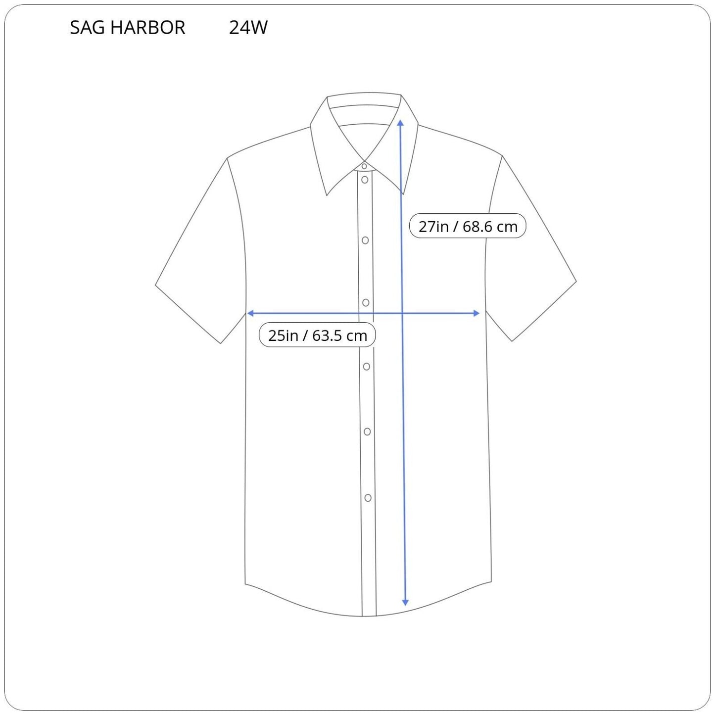 Sag Harbor Women Shirt 24W Short Sleeve Pink Stripe Collar Polyester Button Up