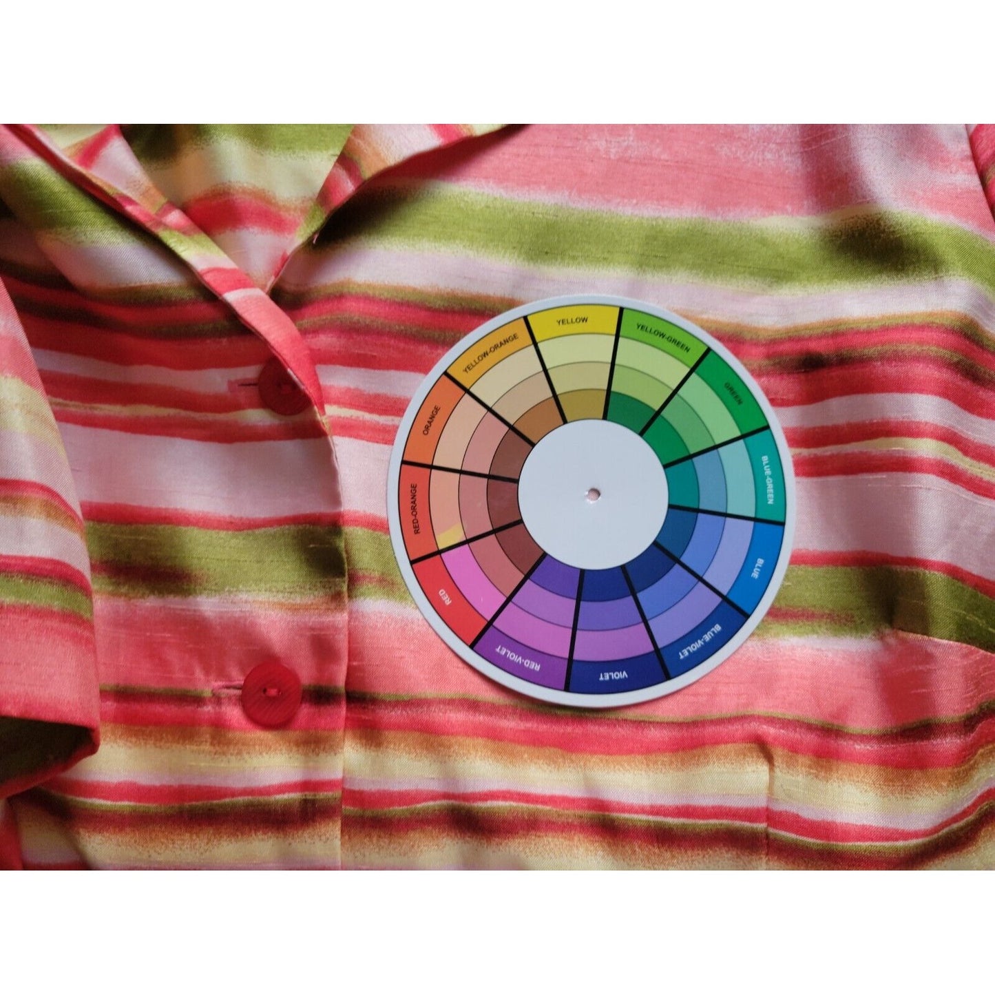 Sag Harbor Women Shirt 24W Short Sleeve Pink Stripe Collar Polyester Button Up