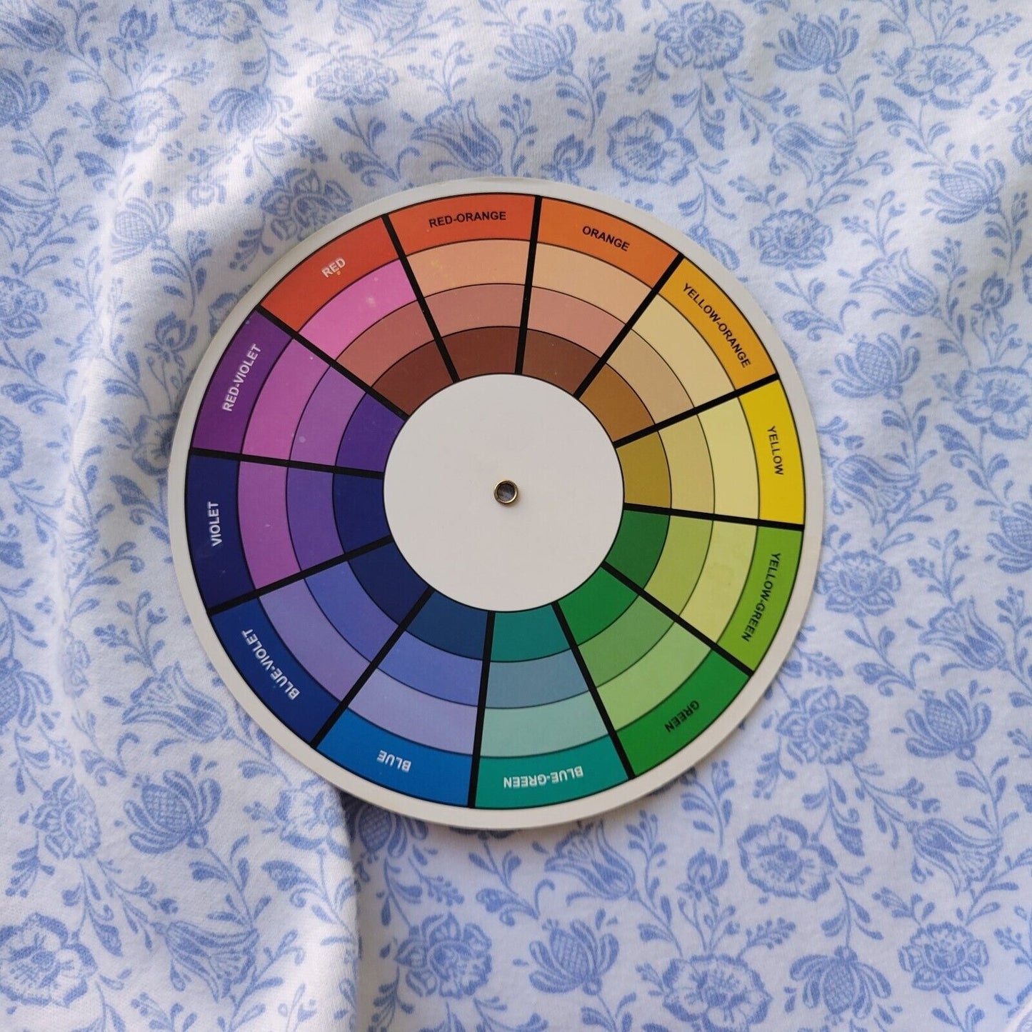 Croft Barrow Womens Top Extra Large Tee Short Sleeve Blue Floral Cotton Comfy