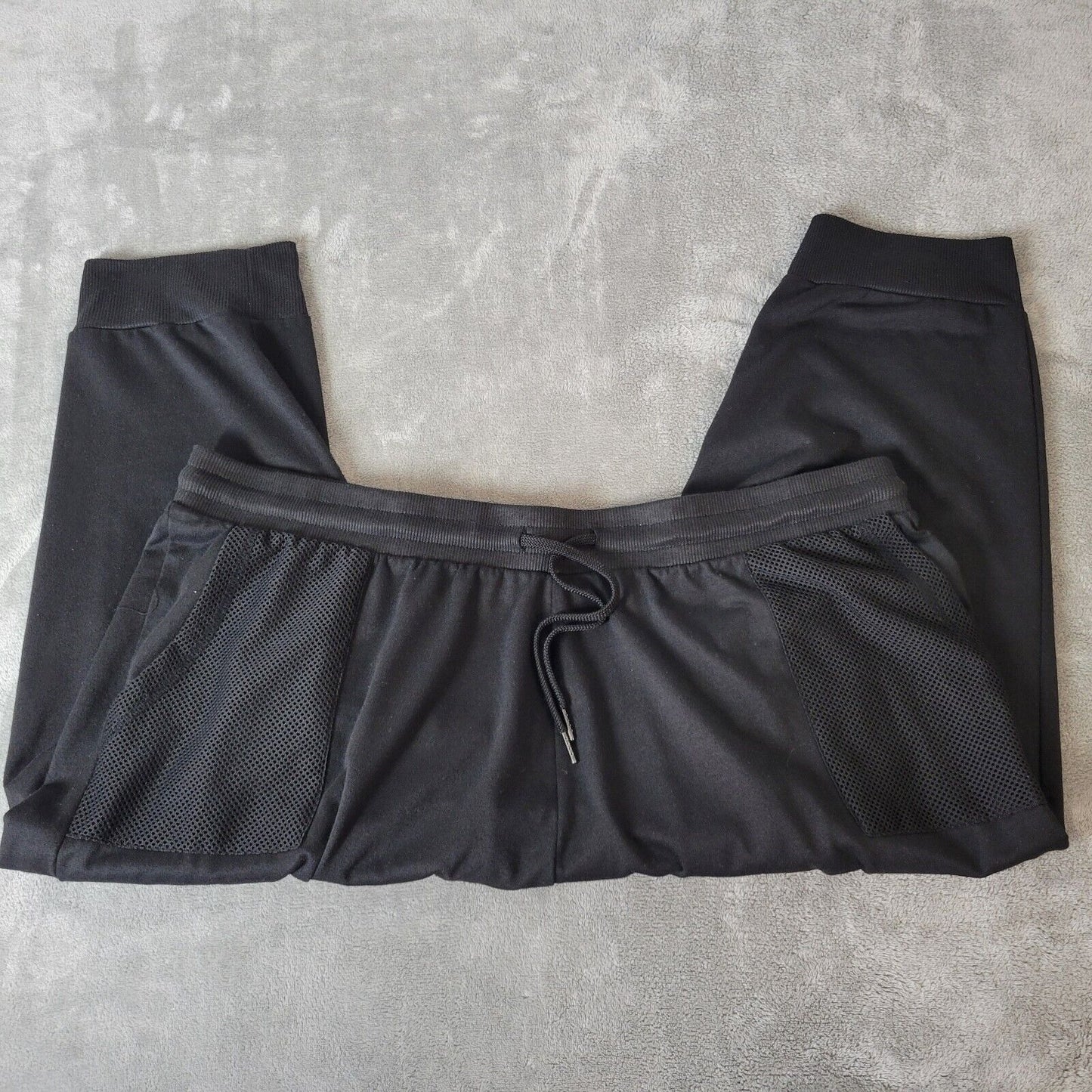 Daisy Fuentes Womens Pants 3X Plus Pull On Capri Activewear Black Lightweight