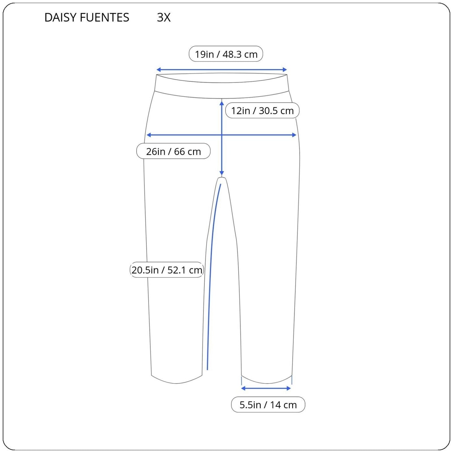 Daisy Fuentes Womens Pants 3X Plus Pull On Capri Activewear Black Lightweight