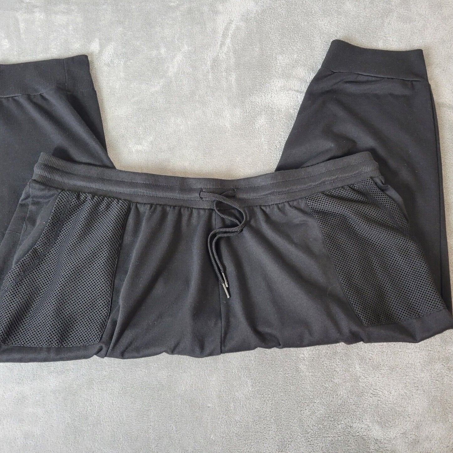 Daisy Fuentes Womens Pants 3X Plus Pull On Capri Activewear Black Lightweight