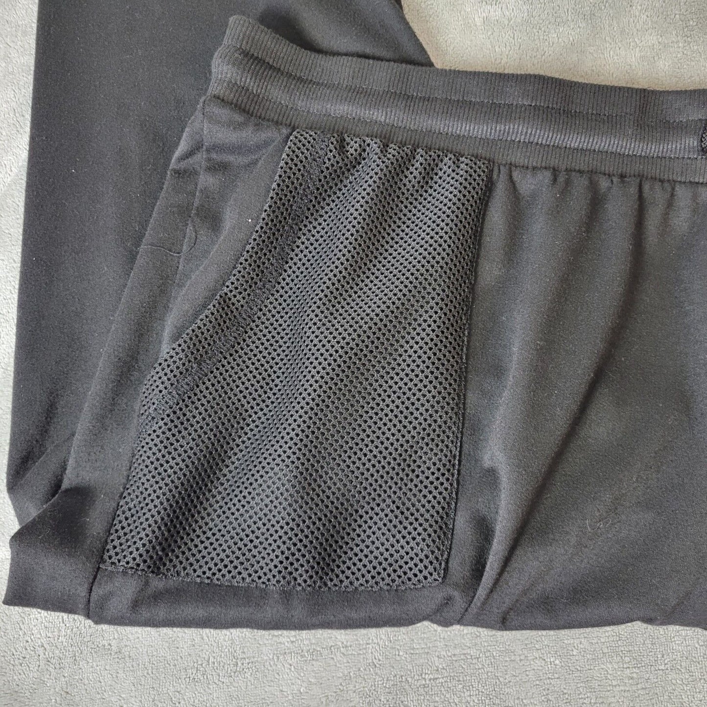 Daisy Fuentes Womens Pants 3X Plus Pull On Capri Activewear Black Lightweight