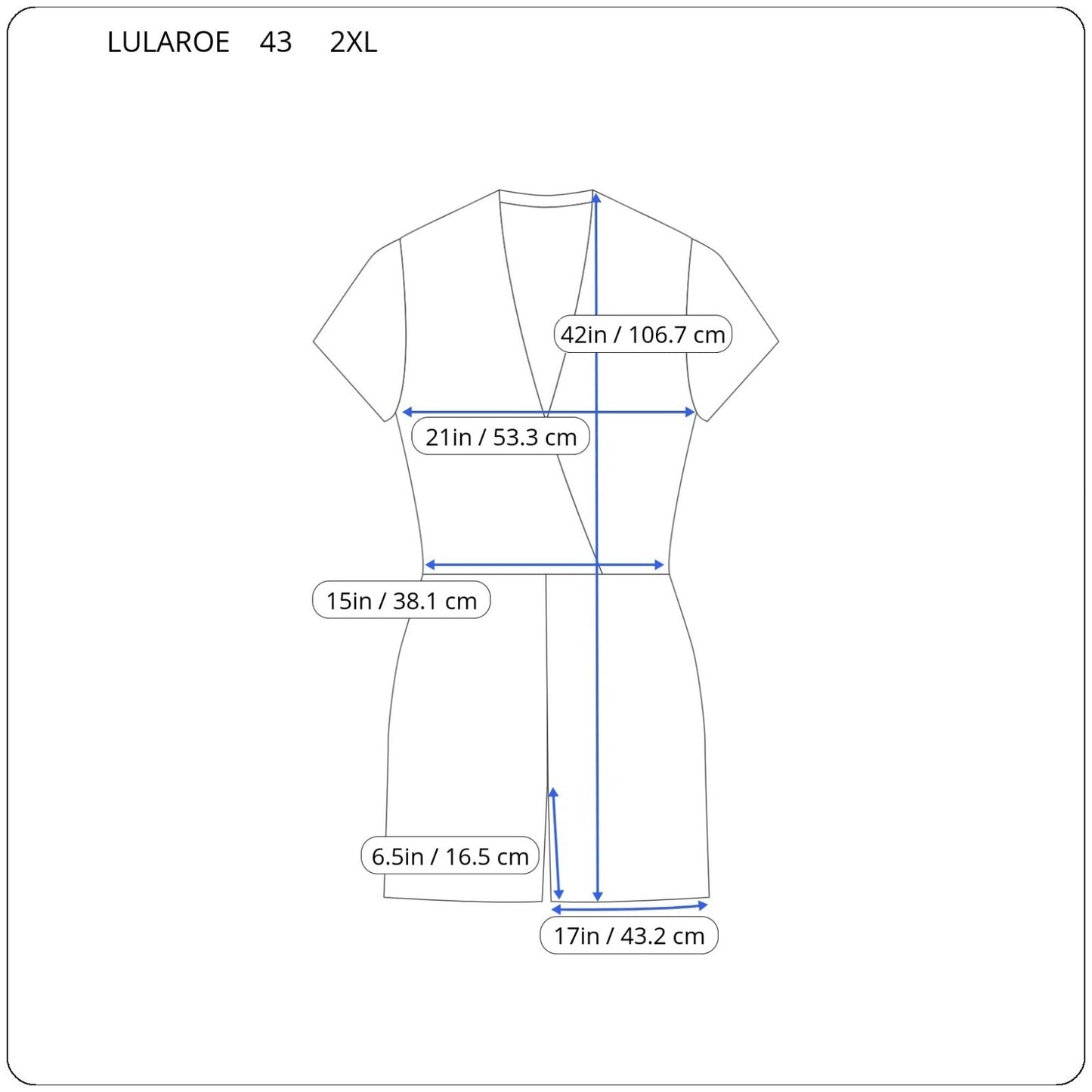 Lularoe Womens Romper 2XL Plus Shorts Gray Daisy All Over Pockets Poly Blend