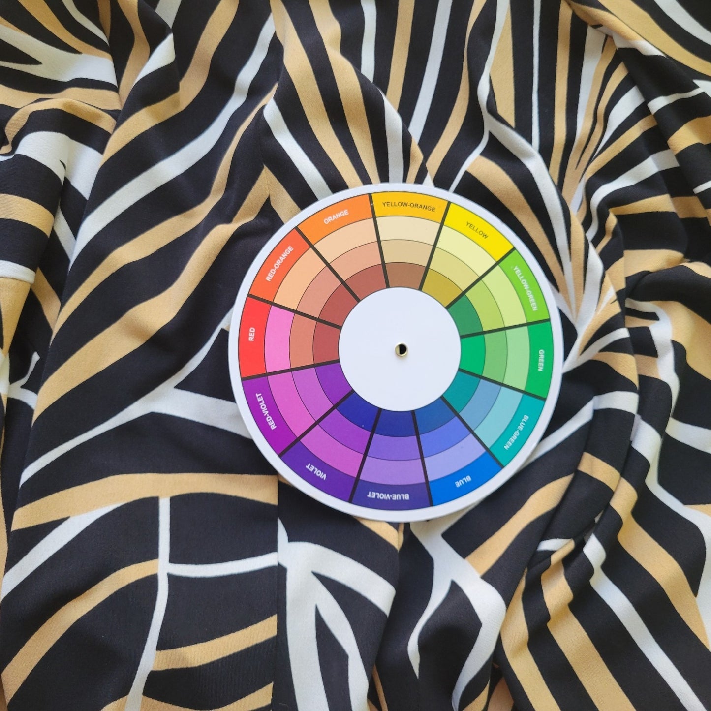 Perceptions Womens Top 20W Plus Cardigan Open Tan Black Geometric Poly Blend