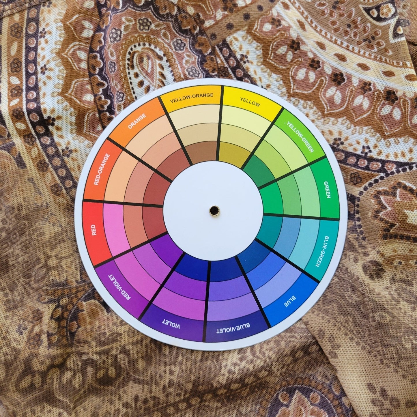 Susan Graver QVC Womens Top 2X Plus Tank Brown Paisley Polyester Sheer Office