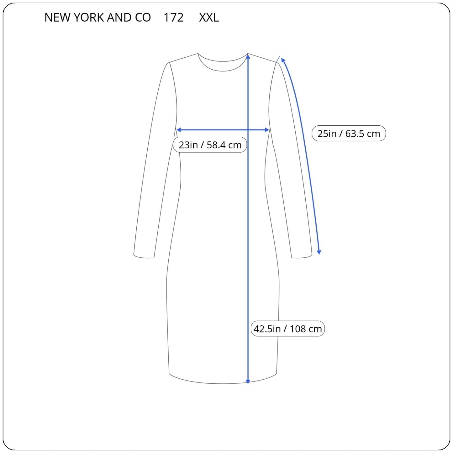 New York Co Womens Dress XXL Plus Sweater Long Sleeve Cable Knit Rainbow Acrylic