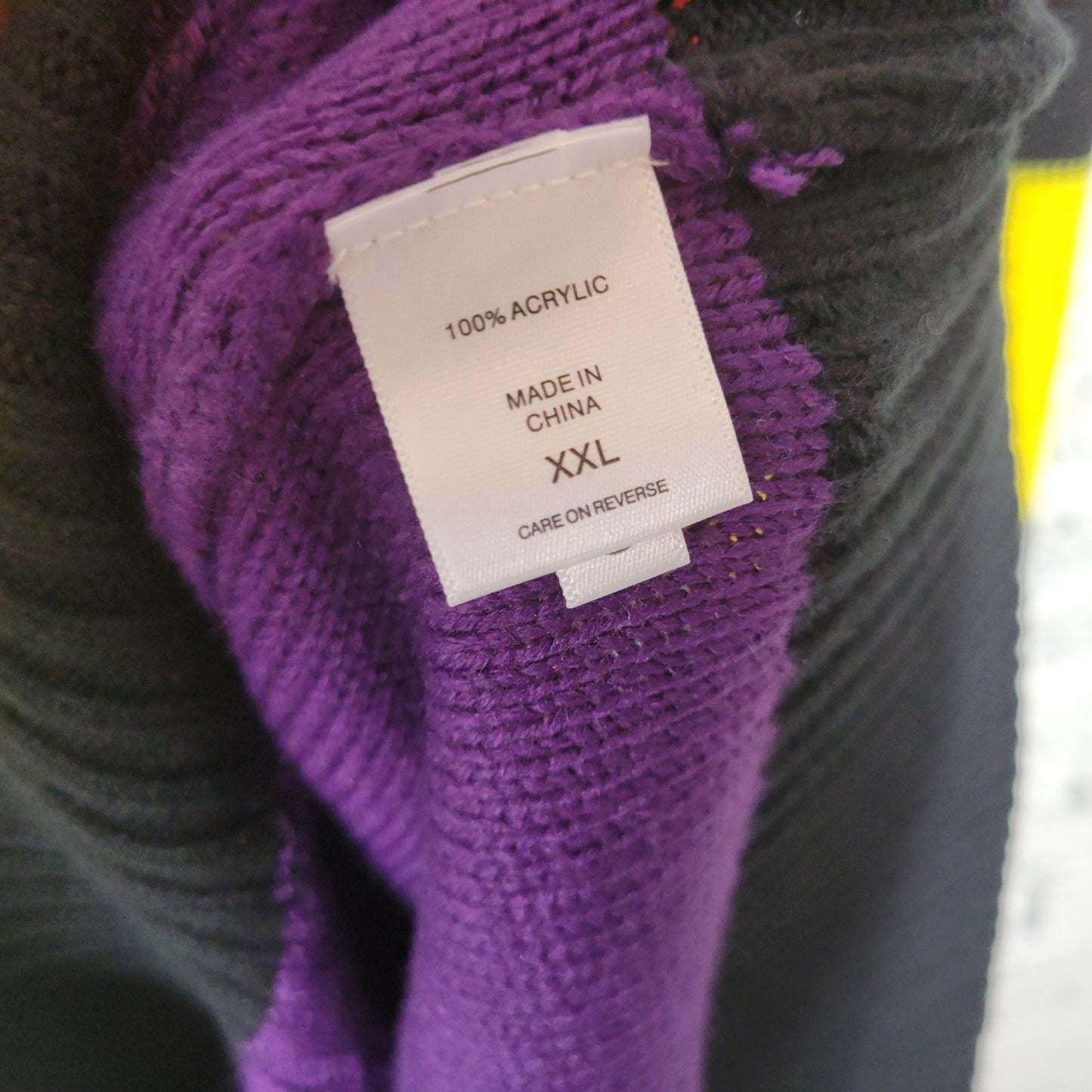 New York Co Womens Dress XXL Plus Sweater Long Sleeve Cable Knit Rainbow Acrylic