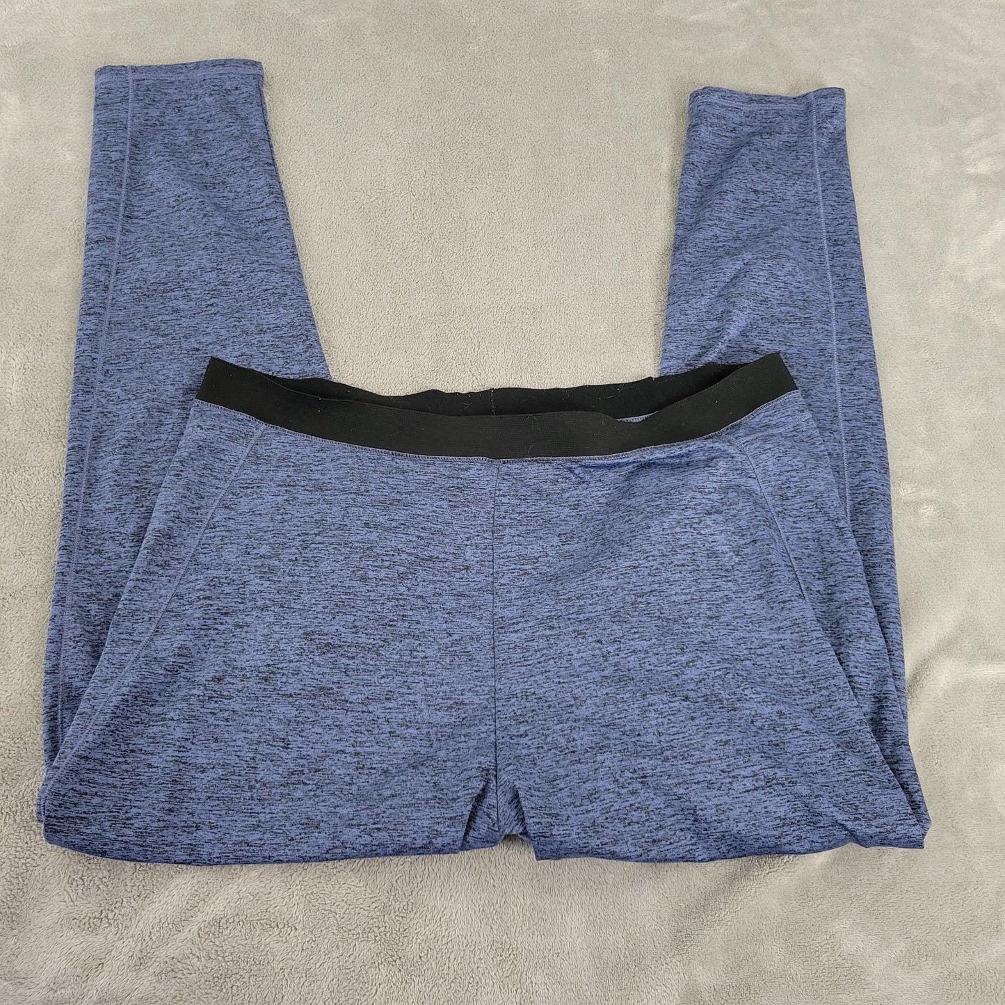 Cuddl Duds Women Pants XL Pull On Climate Right Lightweight Blue Heather Active