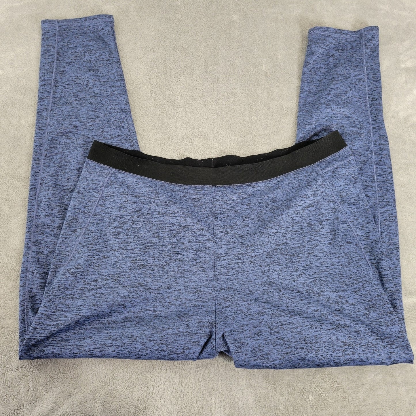 Cuddl Duds Women Pants XL Pull On Climate Right Lightweight Blue Heather Active