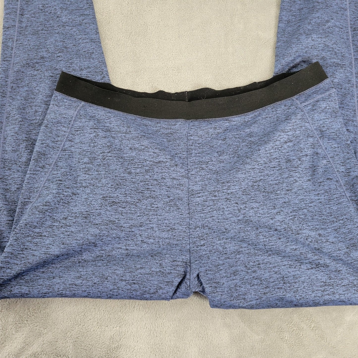 Cuddl Duds Women Pants XL Pull On Climate Right Lightweight Blue Heather Active