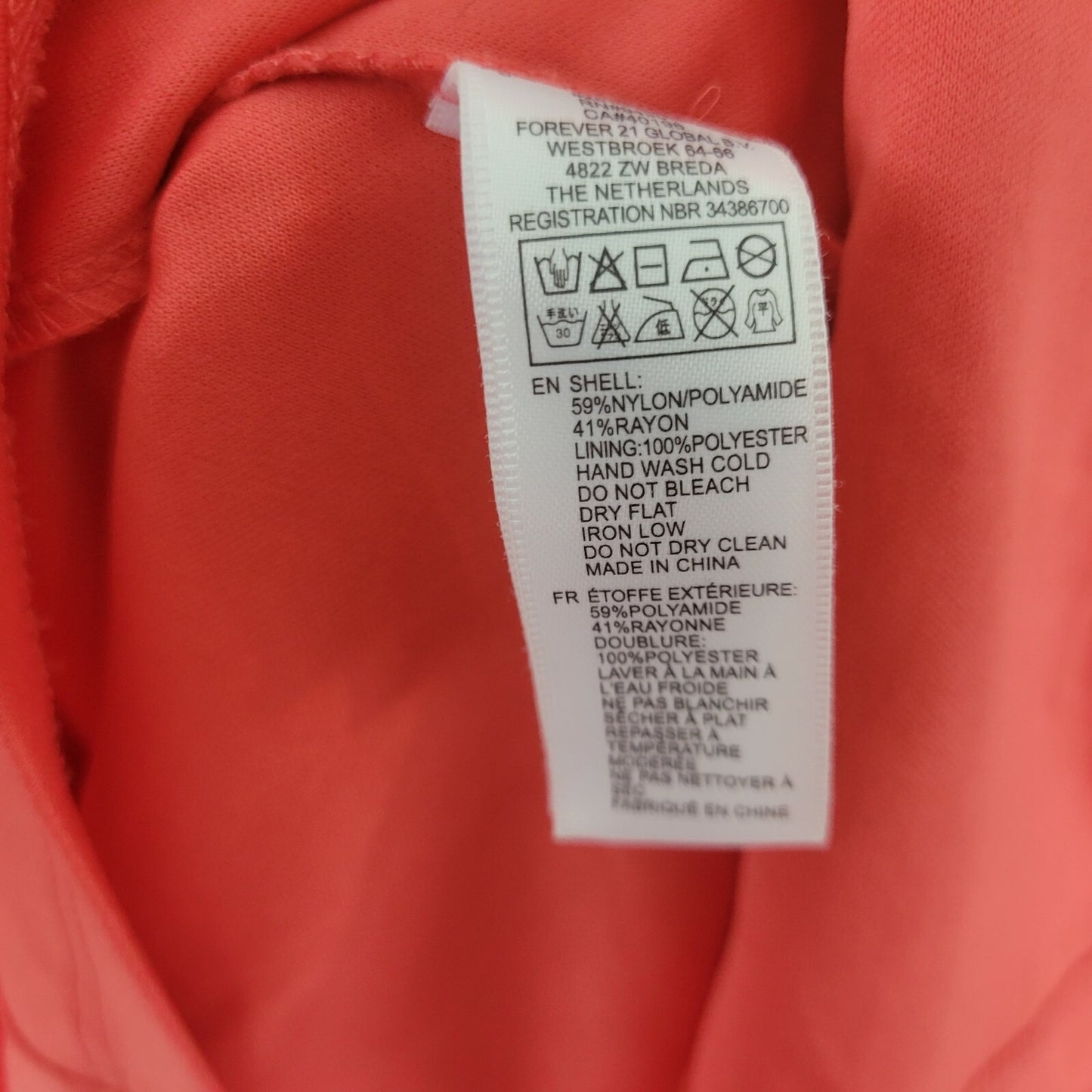 Forever 21 Womens Dress 1X Plus Sheath Sleeveless Red Lace Party Knee Length