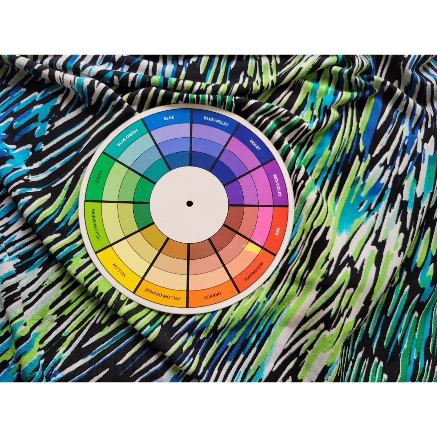 George Women Top 4X 26W 28W Plus Tank Blue Watercolor Draped Poly Blend Career