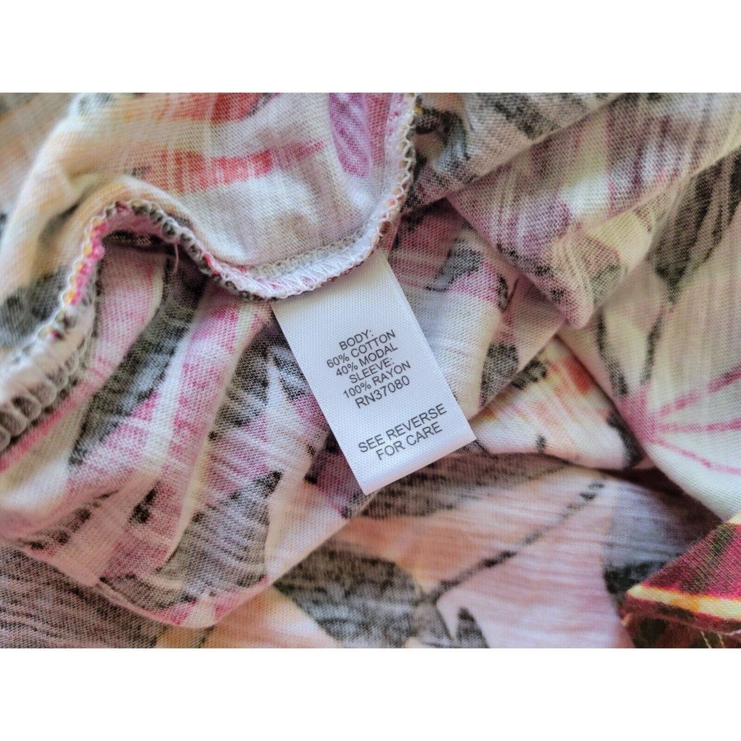 Est 1946 Womens Top 22W 24W Tee Ruffle Sleeve Yellow Floral Casual Cotton Blend