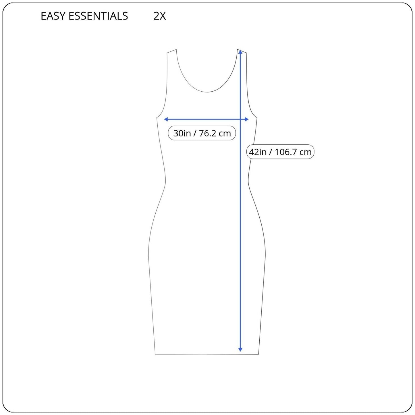 Easy Essentials Womens Dress 2X Swim Coverup Sleeveless Embroidered Blue Floral