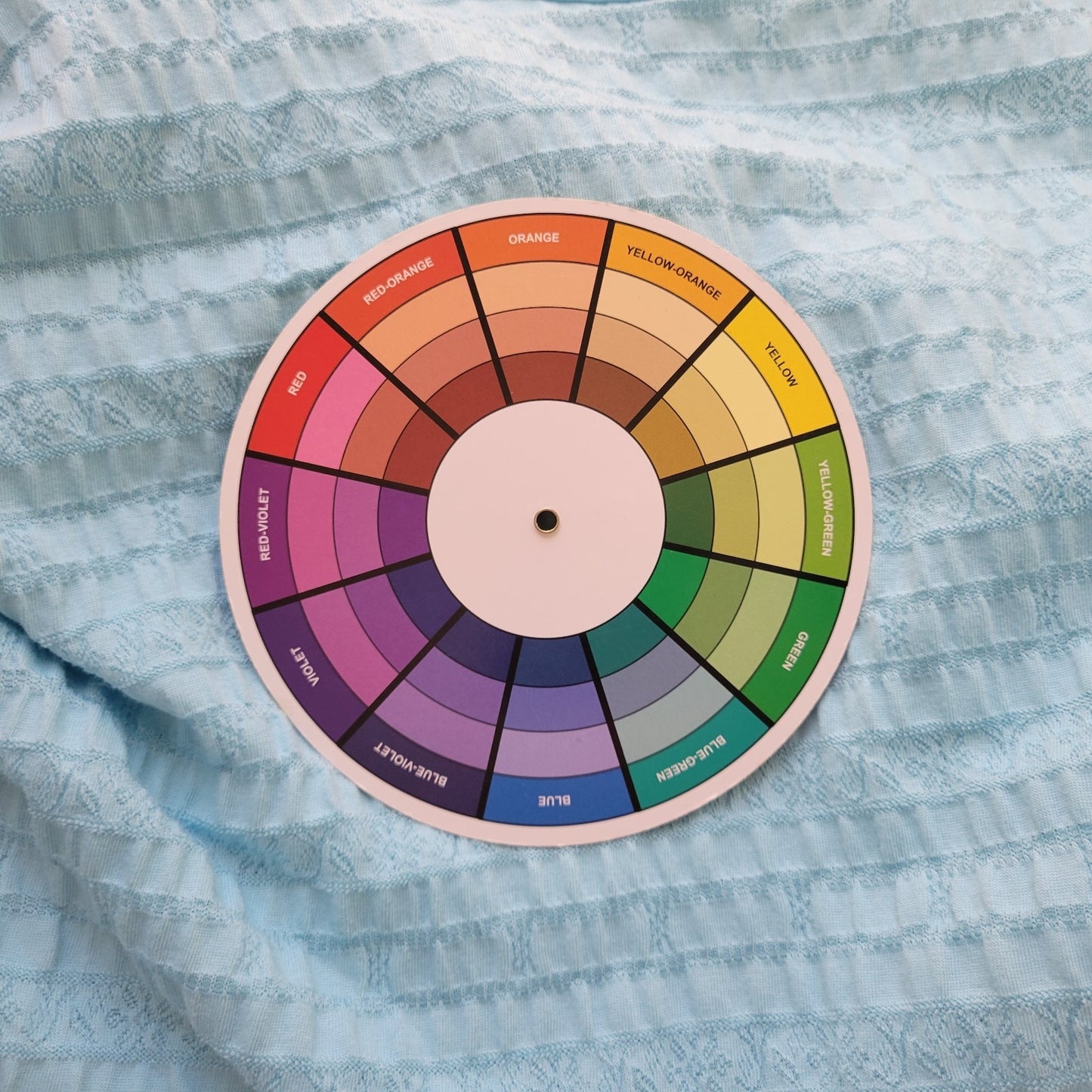 Ruby Rd Womens Top 2X Plus Tee Blue Tied Short Sleeve Eyelet Lightweight Comfy